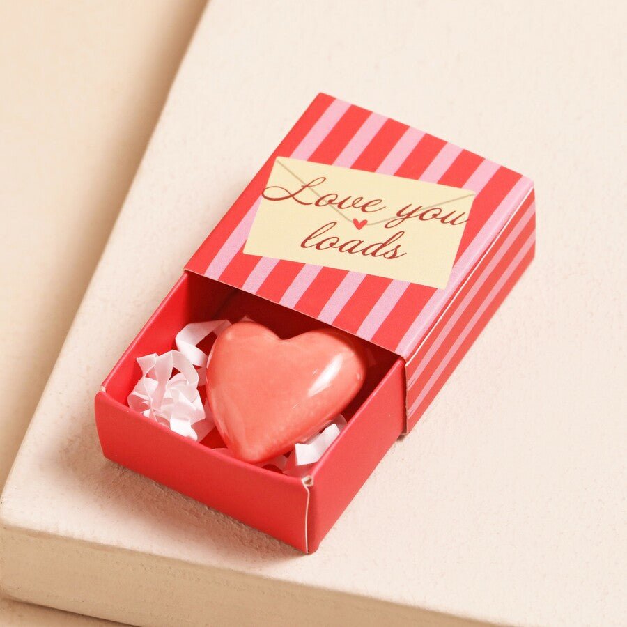 Tiny Matchbox Ceramic Love Heart Token - The Flower Crate