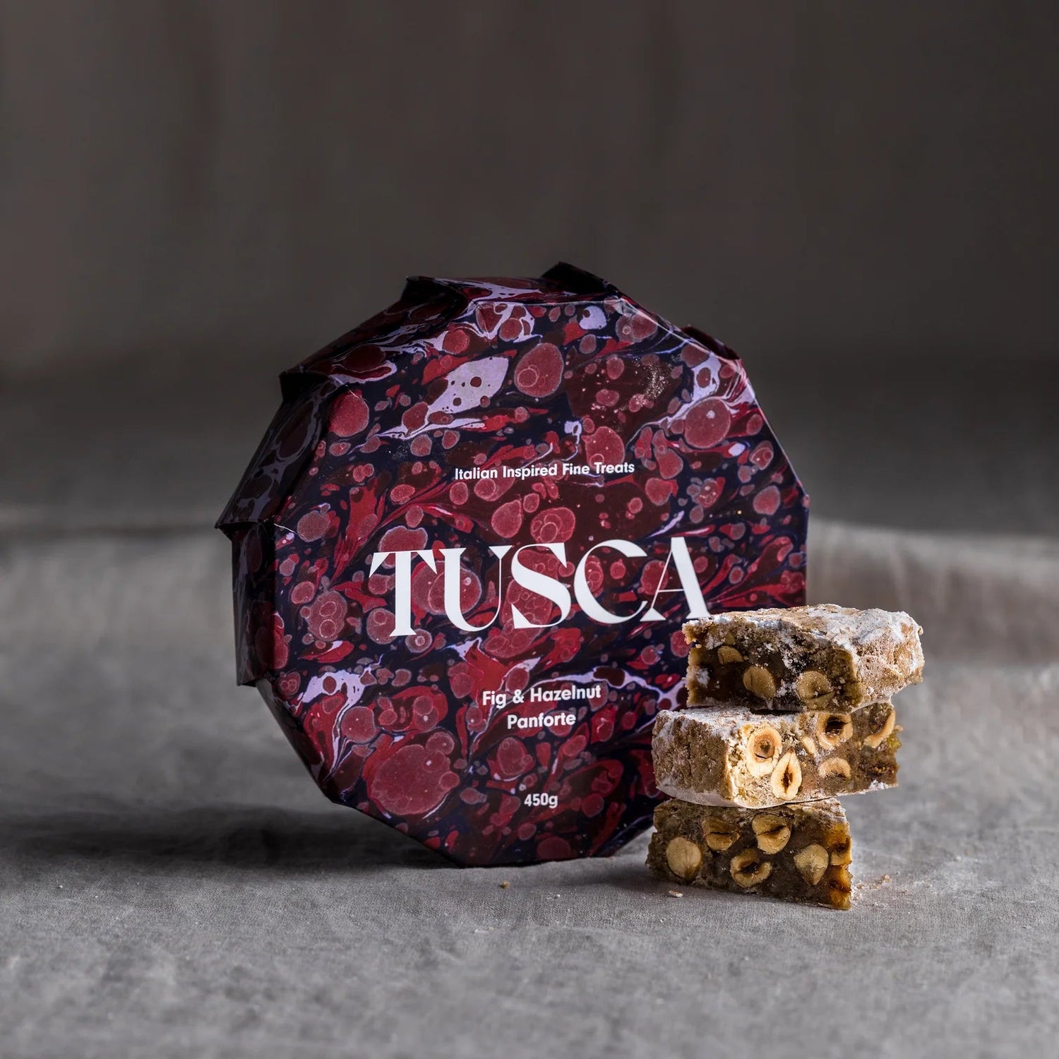 Tusca - Fig &amp; Hazelnut Grande Panforte - The Flower Crate