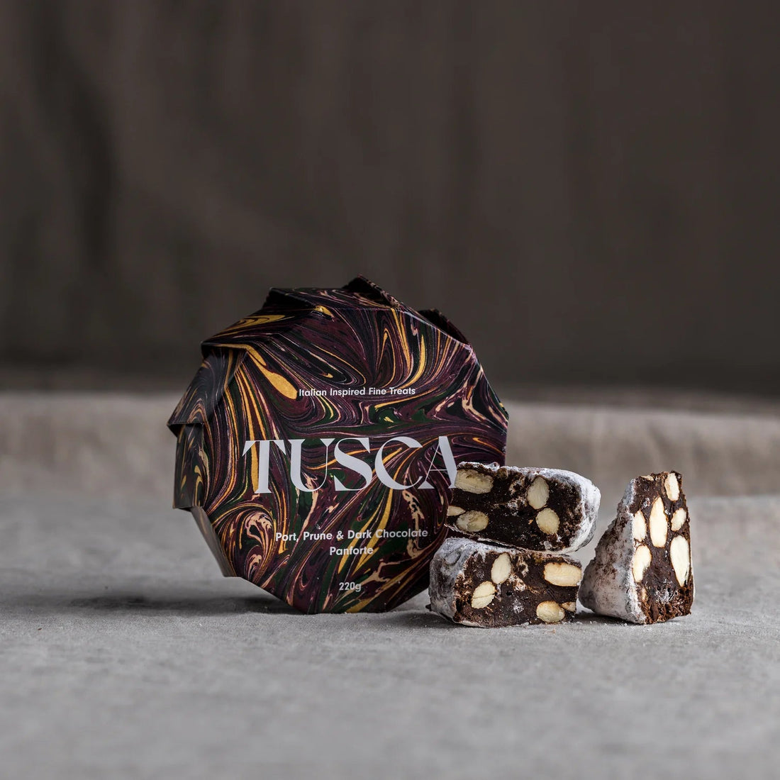 Tusca - Port, Prune &amp; Dark Chocolate Panforte - The Flower Crate