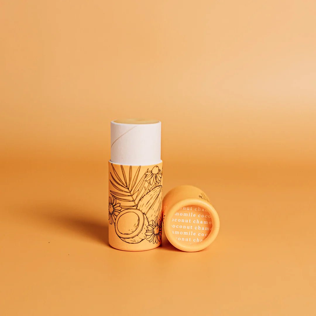 Wild Emery Natural Lip Balm - Chamomile &amp; Coconut - The Flower Crate