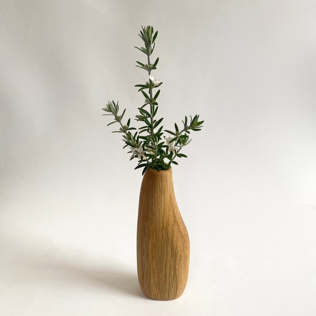 Wood and Chisel - Oak Vase - The Flower Crate
