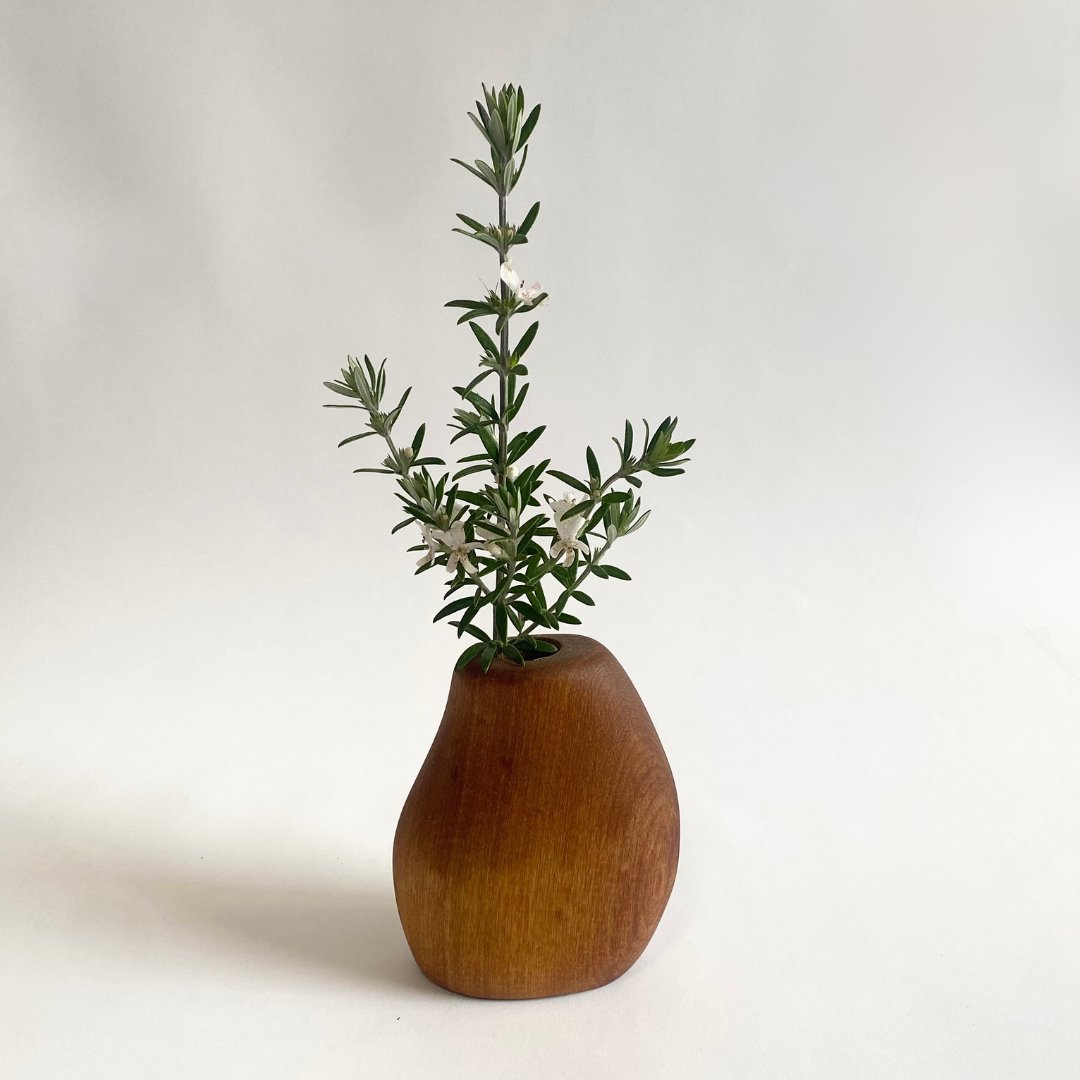 Wood and Chisel - Rimu Vase - The Flower Crate