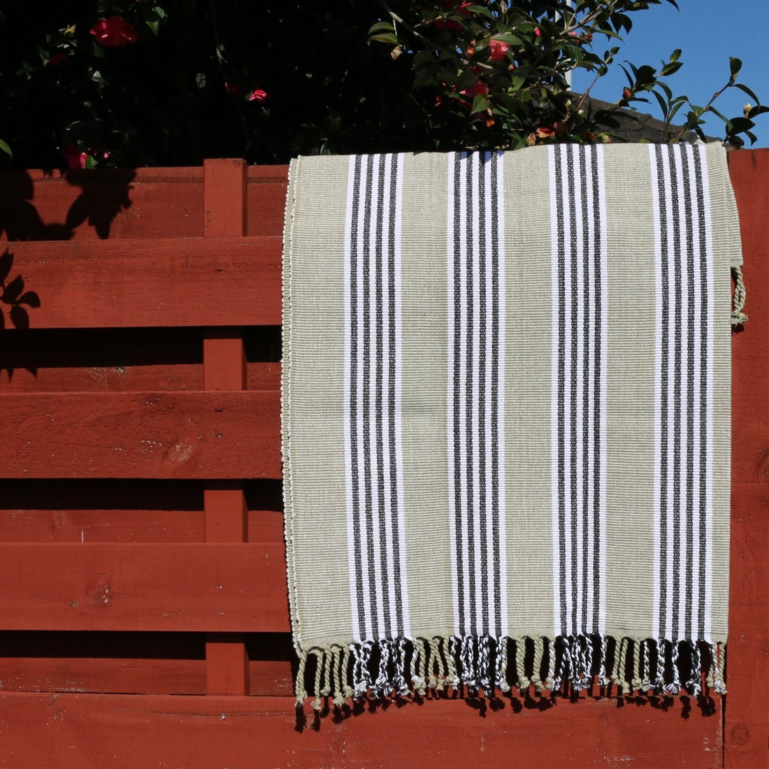 Woven Cotton Picnic Rug - Durban - The Flower Crate