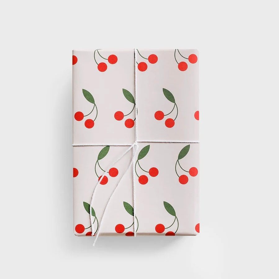 Wrapping Paper Sheet - Cherries - The Flower Crate