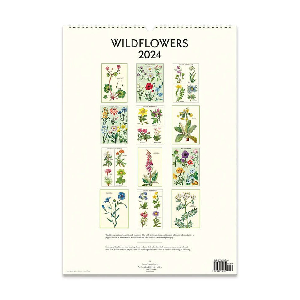 Cavallini & Co 2024 Wall Calendar The Flower Crate