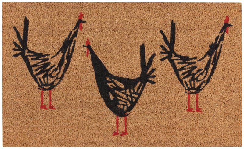 Chicken Scratch Doormat - The Flower Crate