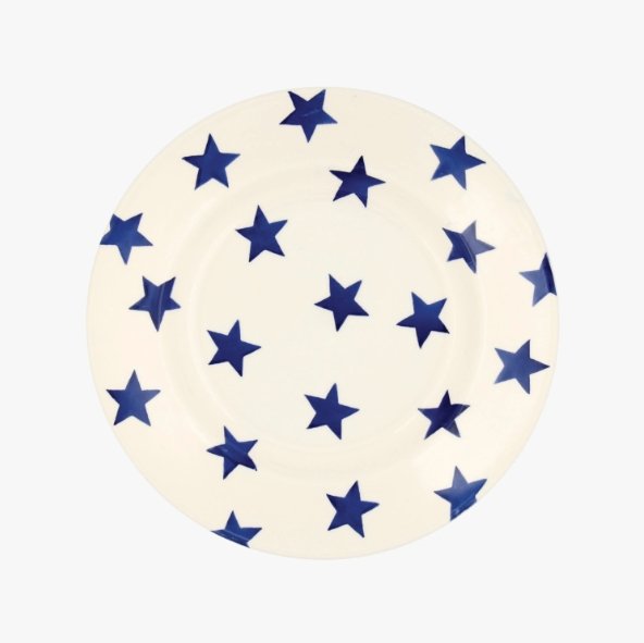 Emma Bridgewater Blue Star - 8 ½&quot; Plate - The Flower Crate