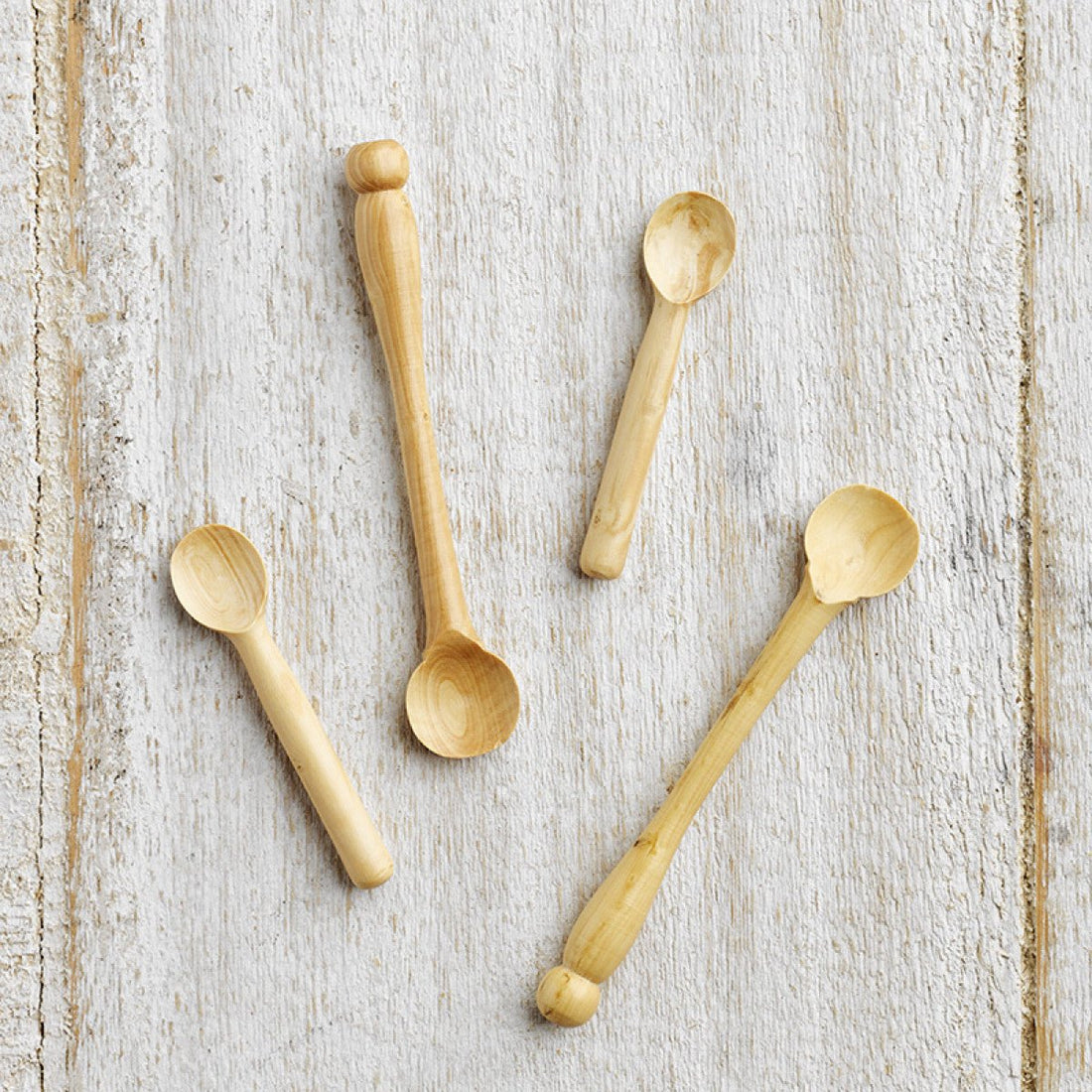 French Boxwood Salt Spoon - The Flower Crate