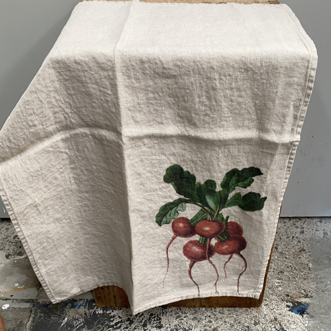 Italian Linen Tea Towel - The Flower Crate