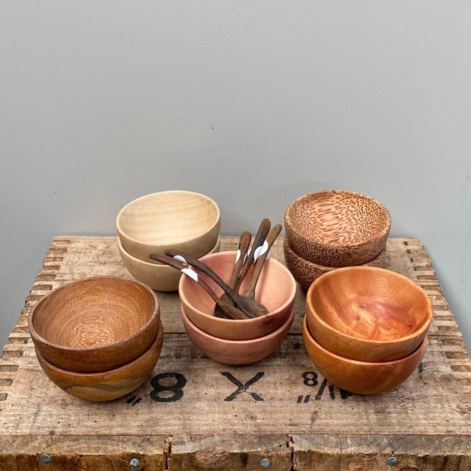 Mini Wooden Bowl - The Flower Crate