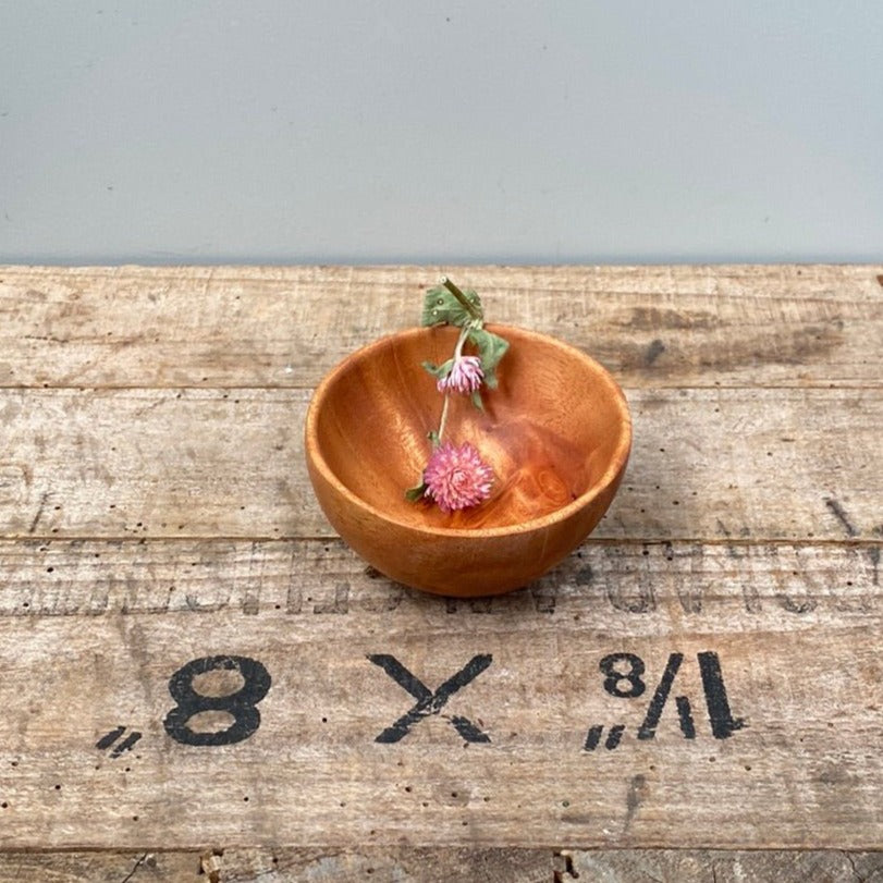 Mini Wooden Bowl - The Flower Crate