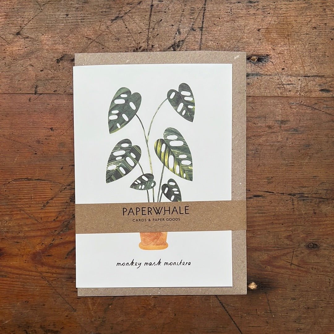 Paper Whale - Plant Gift Card - The Flower Crate