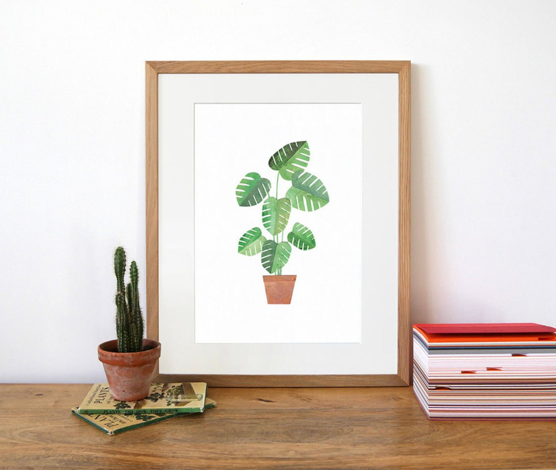 Paper Whale Plant Print - The Flower Crate