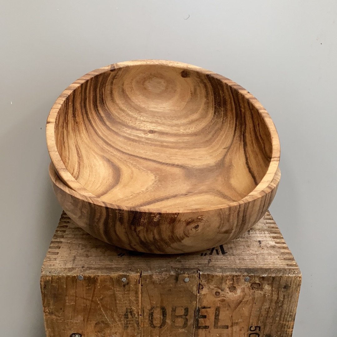 Teak Dish - The Flower Crate