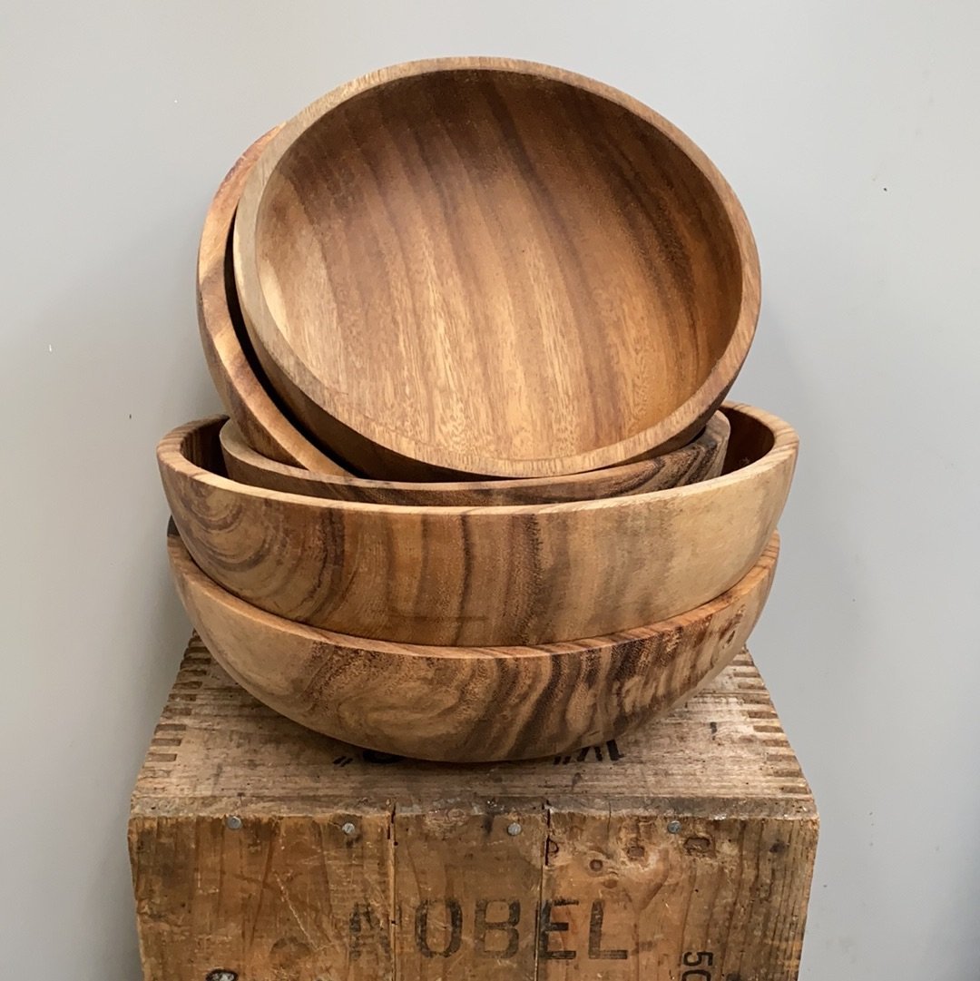 Teak Dish - The Flower Crate