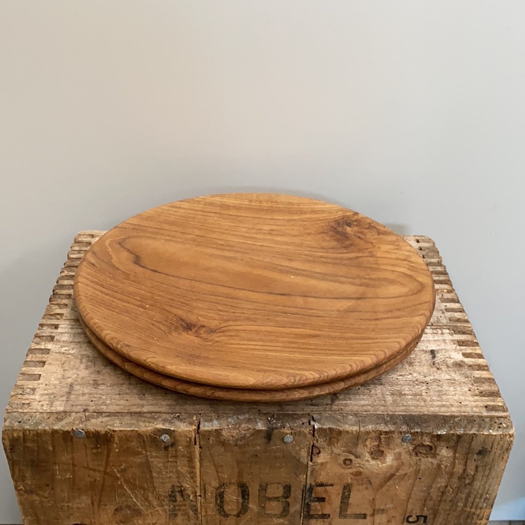 Teak Plates - The Flower Crate